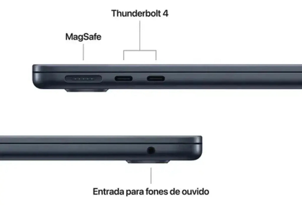 MacBook Air M4 13.6" Meia-noite 16GB 256GB