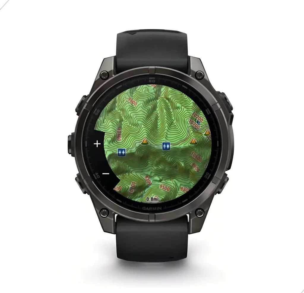Relógio Smartwatch Garmin Fenix 8 Sapphire 51mm - Carvão Gray/Black