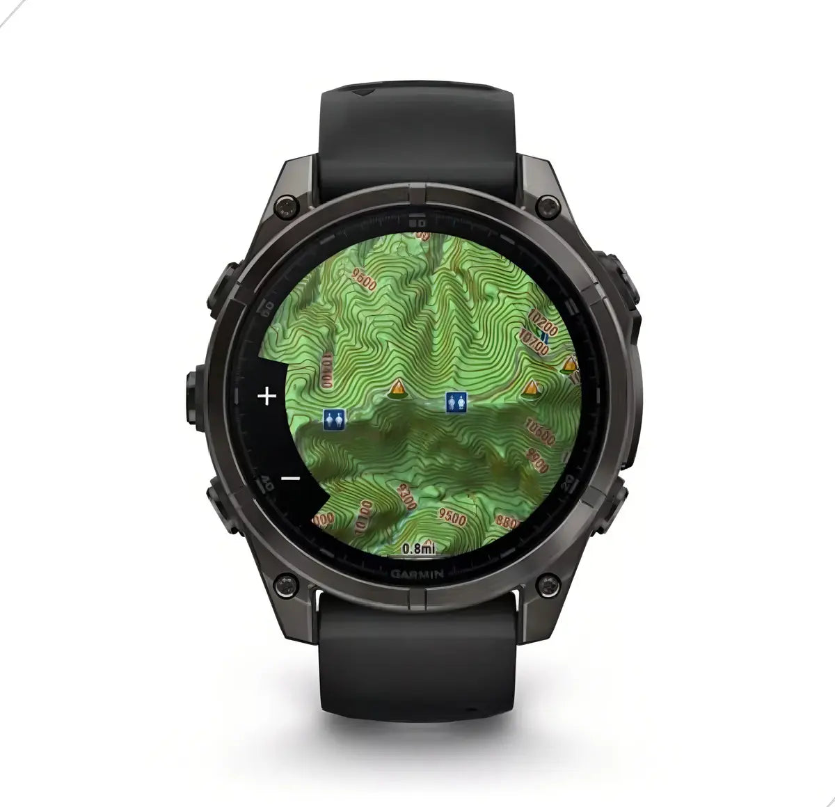 Relógio Smartwatch Garmin Fenix 8 Sapphire 51mm - Carvão Gray/Black