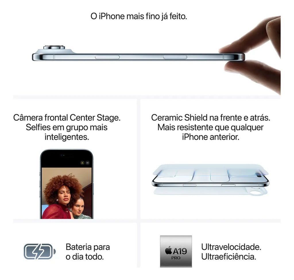 iPhone Air Preto-espacial 1TB