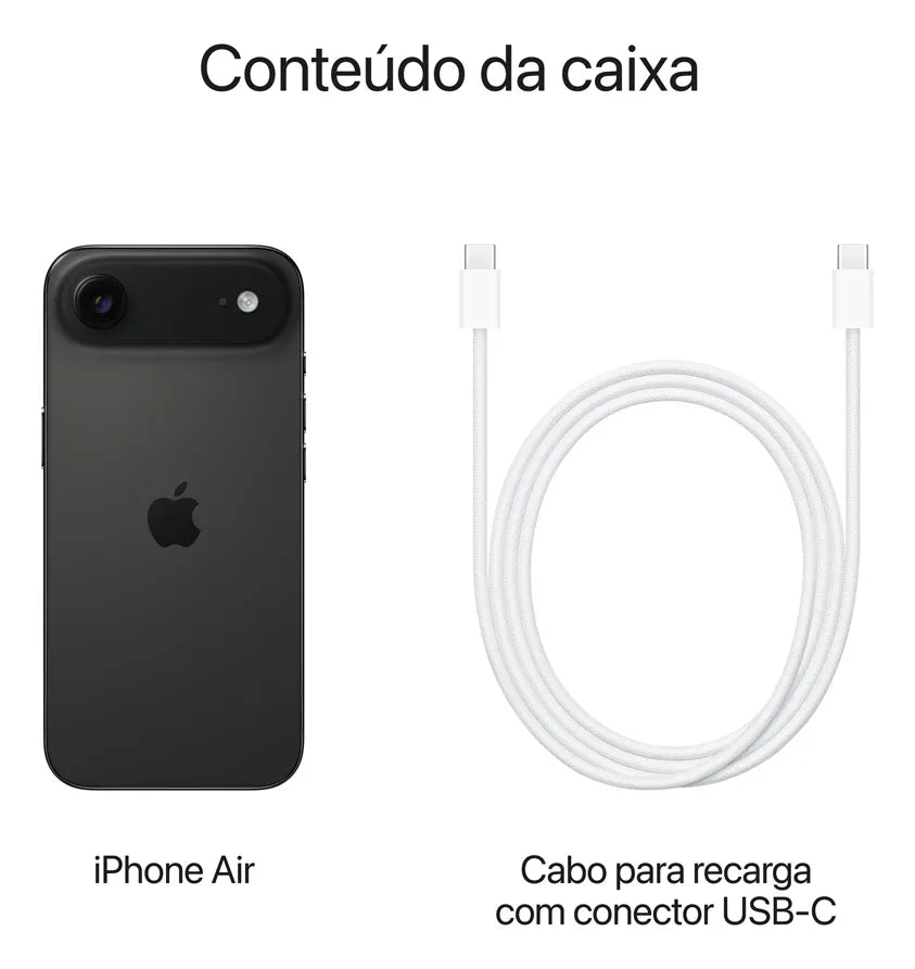 iPhone Air Preto-espacial 1TB