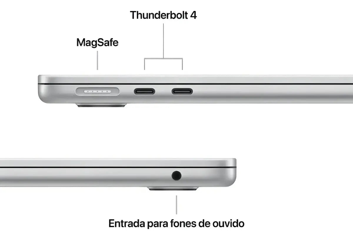 MacBook Air M4 13.6" Prateado 16GB 256GB