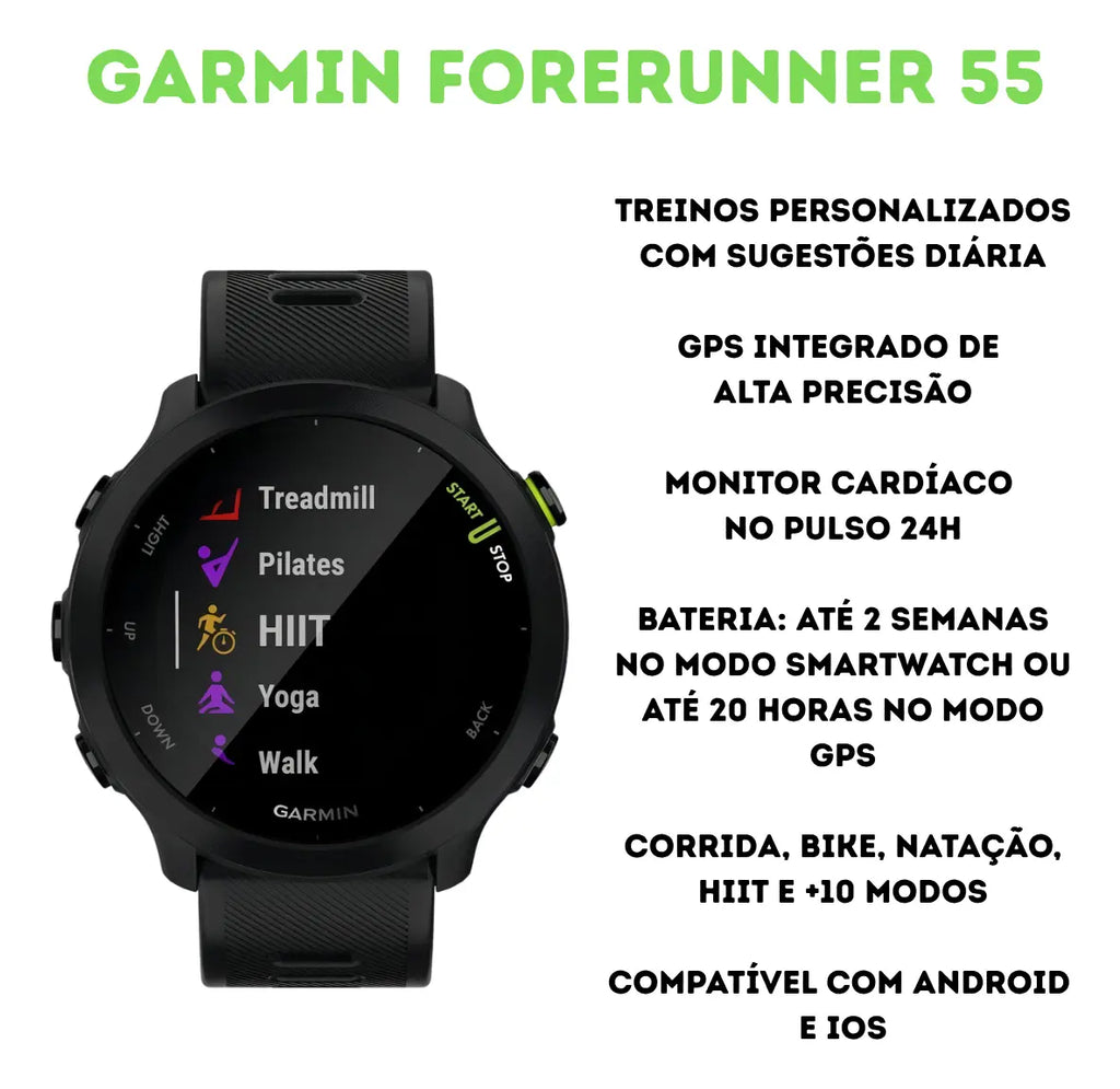 Relógio Garmin Forerunner 55